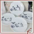 New Design Wholesale Ceramic Porcelain Custom Dinner Plate Dish